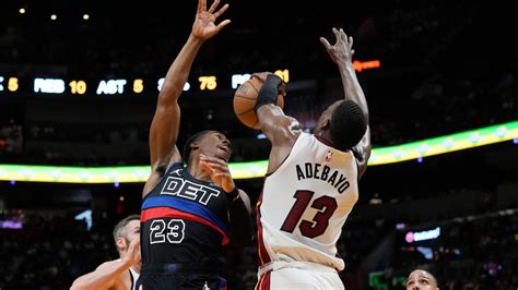 Heat waste almost all of 19-point lead, scramble to hold off Pistons 103-102